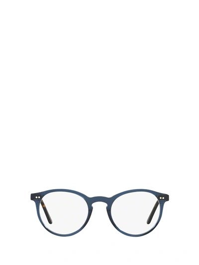 Polo Ralph Lauren Ph2083 Blue Transparent Glasses In Shiny Transparent Blue