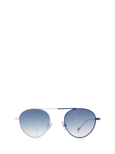Eyepetizer En Bossa White &amp; Blue Sunglasses