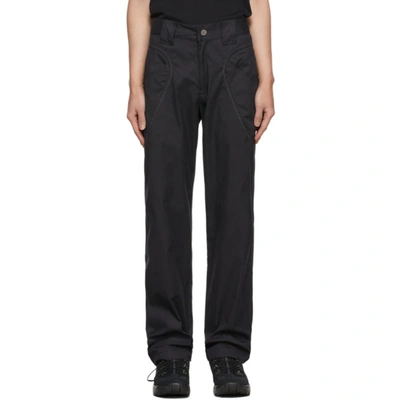 Affxwrks Black Work Pants In Soft Black