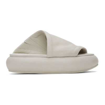 Marsèll White Ciambellona Sandals In Grey