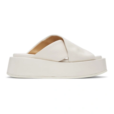 Marsèll White Piattaforma Sandals