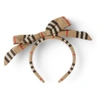 BURBERRY Kids Icon Stripe Bow Detail Headband