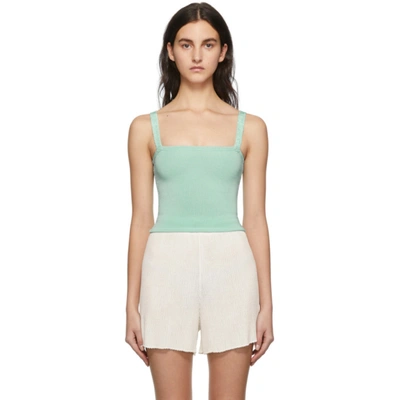 CALLE DEL MAR GREEN KNIT TANK TOP 