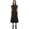 CO BLACK SLEEVELESS PLACKET DRESS