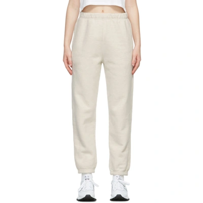 Agolde Off-white Kelby Sweatpants In Oatmeal Heather (whi