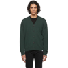 NORSE PROJECTS GREEN LAMBSWOOL ADAM CARDIGAN