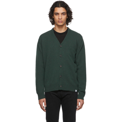 Norse Projects Birnir Brushed Lambswool Knit In Linden Green