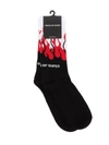 Vision Of Super Black Cotton Blend Socks In Black