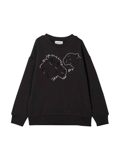 Kenzo Black Teen Sweatshirt In Nero