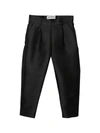 Simonetta Teen Tapered-leg Satin Trousers In Nero