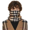 BURBERRY BEIGE VINTAGE CHECK FACE MASK