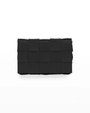 Bottega Veneta Intrecciato Leather Crossbody Bag In Golden Brown