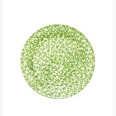 Tory Burch Spongeware Canape Plate, Set Of 6 In Green / Sponge Print