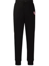 Canada Goose Men Black Cotton Logo Patch To The Front Elasticated Ankles Elasticated Drawstring Wais In Black
