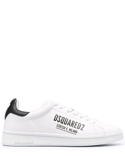 Dsquared2 Logo-print Sneakers In White