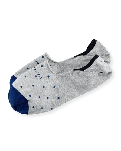 Marcoliani Invisible Touch Dot No-show Socks In Gray