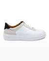 Bruno Magli Men's Falcone Italian Leather Low-top Sneakers In White Calf Ice Su