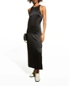 Loulou Studio Molino Stretch Pointelle-knit Maxi Dress In Black