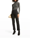 Mother High Waisted Rider Skimp Slim Straight Jeans In Not Guilty In Ntg-not Guilty