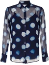 Ps By Paul Smith Polka-dot Print Shirt In Blue