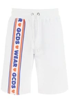 Gcds Cute Tape Logo Drawstring Shorts In Mixed Colours