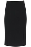 Moschino Enverse Midi Skirt In Black