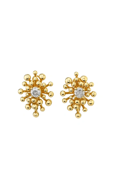 Vram Nocturne 18k Yellow Gold Diamond Earrings