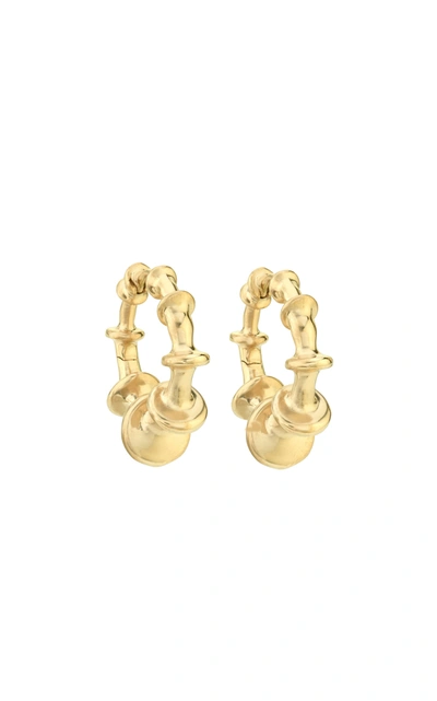 Vram Chrona 18k Yellow Gold Mini Hoop Earrings