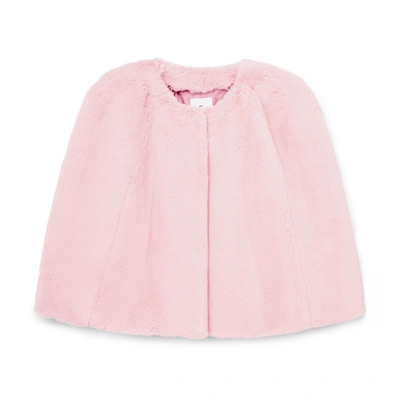 G. Label Steph Faux-fur Cape In Pink