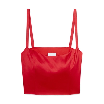 G. Label Nobles Bustier Top In Red