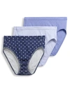 Jockey Elance Breathe French Cut Brief 3-pack In Orion,twilight,blue