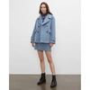 Club Monaco Relaxed Peacoat In Blue