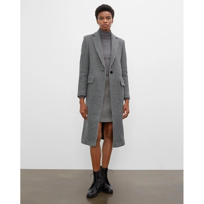 Club Monaco Slim Tailored Coat In Blkwte