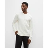 Club Monaco Signature Crew Sweatshirt In Egret