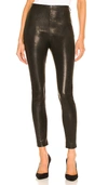 Frame Le Sylvie High-rise Slim-leg Leather Pants In Black
