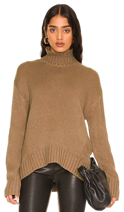 Stitches & Stripes Sola Vegan Cashmere Turtleneck In Mink