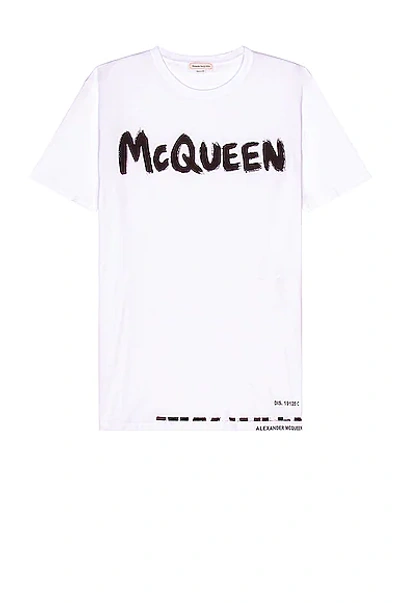 ALEXANDER MCQUEEN GRAFFITI PRINT T-SHIRT