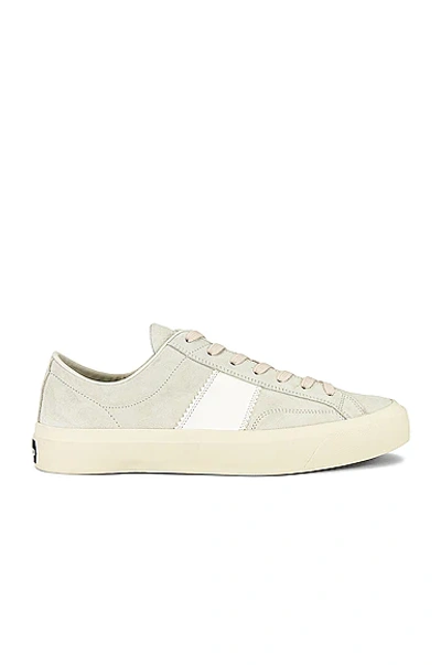 Tom Ford Off-white Nylon Cambridge Low-top Sneakers In White Beige Ivory