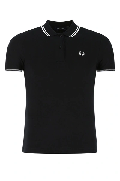Fred Perry Black Stretch Cotton Polo Shirt  Nd  Uomo 8