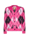 MARNI MARNI ARGYLE INTARSIA KNIT CARDIGAN