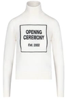 OPENING CEREMONY OPENING CEREMONY BOX LOGO INTARSIA ROLLNECK SWEATER