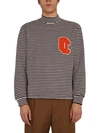 OPENING CEREMONY OPENING CEREMONY MOCKNECK STRIPED SWEATER