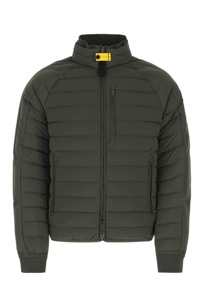 Parajumpers Logo-patch Feather-down Padded Jacket In Green