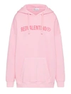 RED VALENTINO REDVALENTINO LOGO PRINTED DRAWSTRING HOODIE