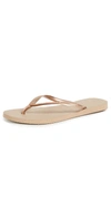 HAVAIANAS SLIM FLIP FLOPS ROSE GOLD