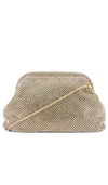 Loeffler Randall Doreen Clutch In Metallic Gold