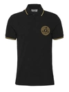 VERSACE JEANS COUTURE VERSACE JEANS COUTURE LOGO EMBROIDERED POLO SHIRT