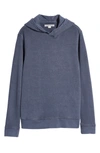 Outerknown Sur Snap Hoodie In Admiral Blue
