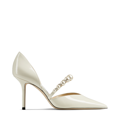 Jimmy Choo Aurelie 85 In Latte/white