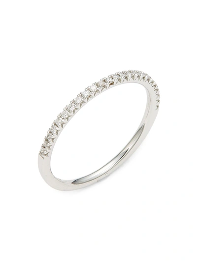 Nephora Women's 14k White Gold & Diamond Ring/size 6.5